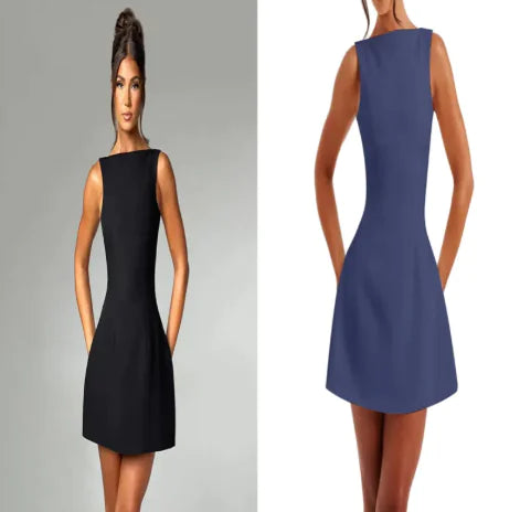 Backless Slim Fit Mini Dress