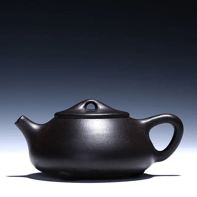 Handcrafted Black Gold Sand Zisha Teapot Set