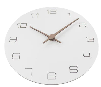 3D Laser Engraved Wall Clock - Minimalist Creative Design