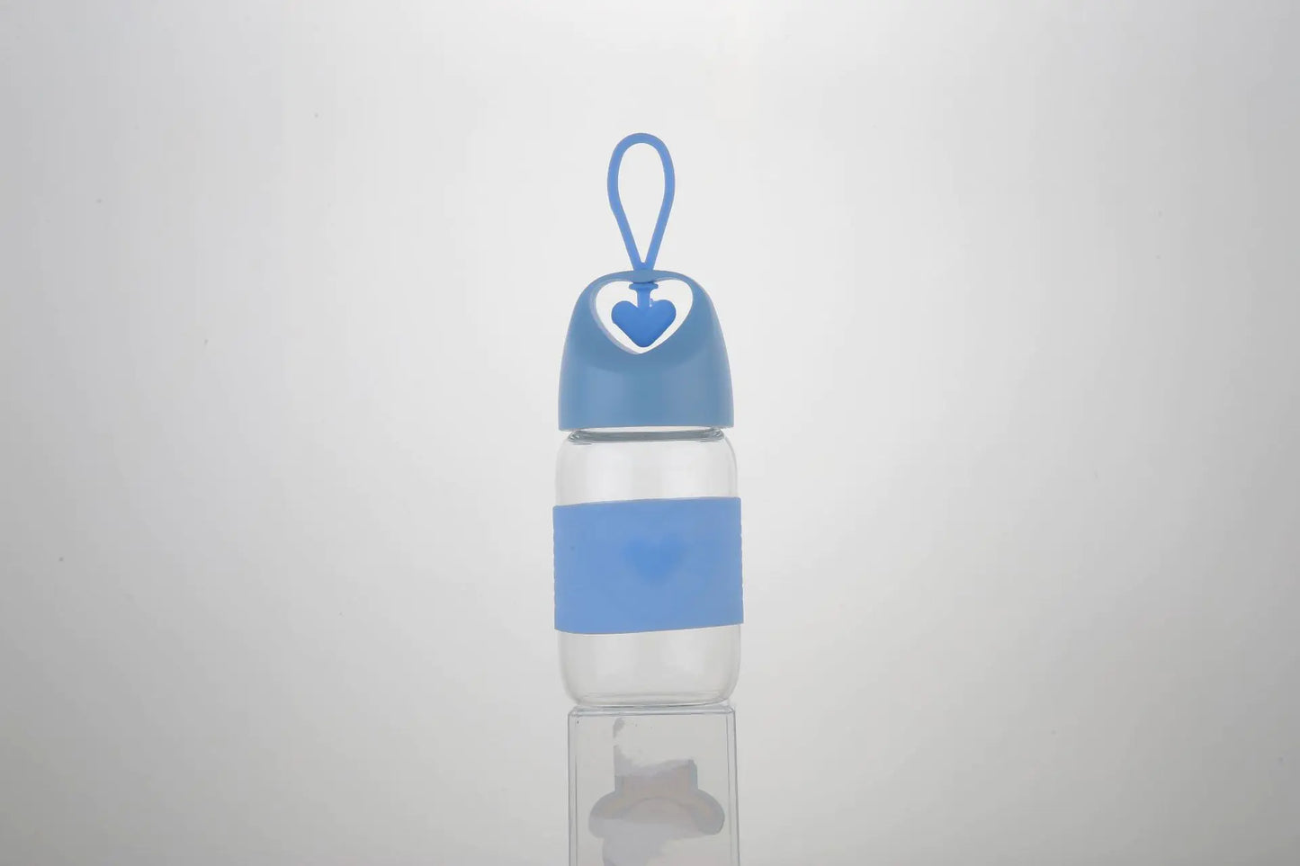 Heart-Shaped Glass Water Cup