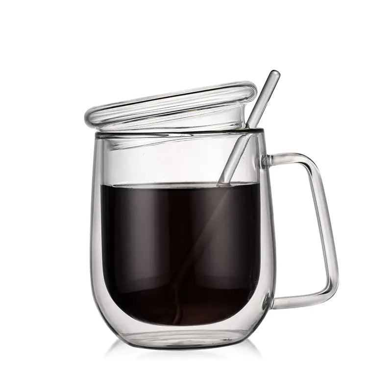 High Borosilicate Double-Wall Glass Cup