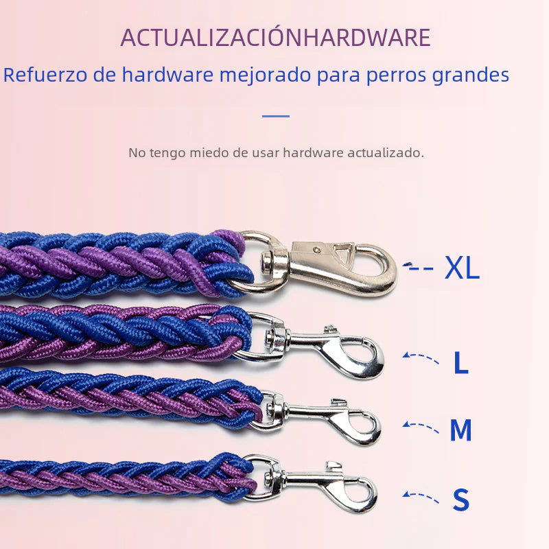 Wholesale Braided Dog Collar and Leash Nylon Rope