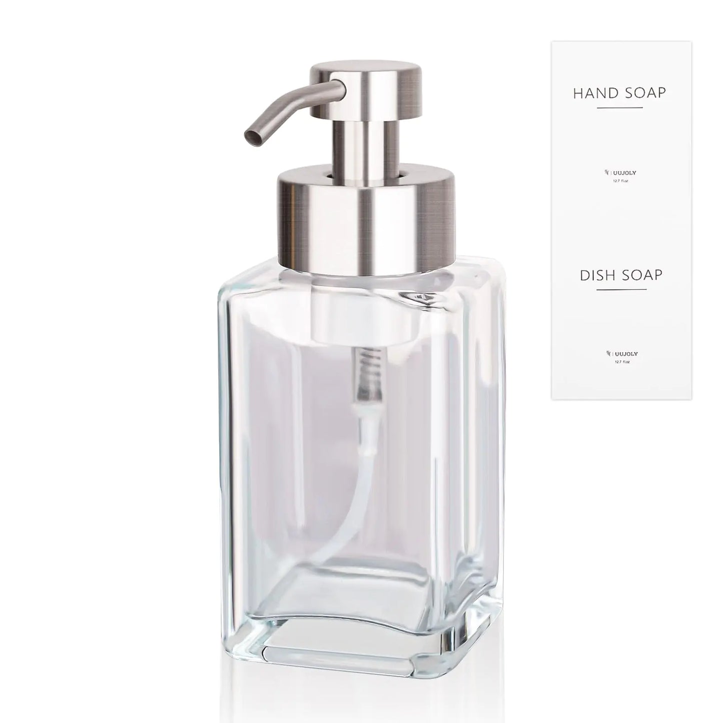 Elegant Foaming Soap Dispenser Glass 12oz