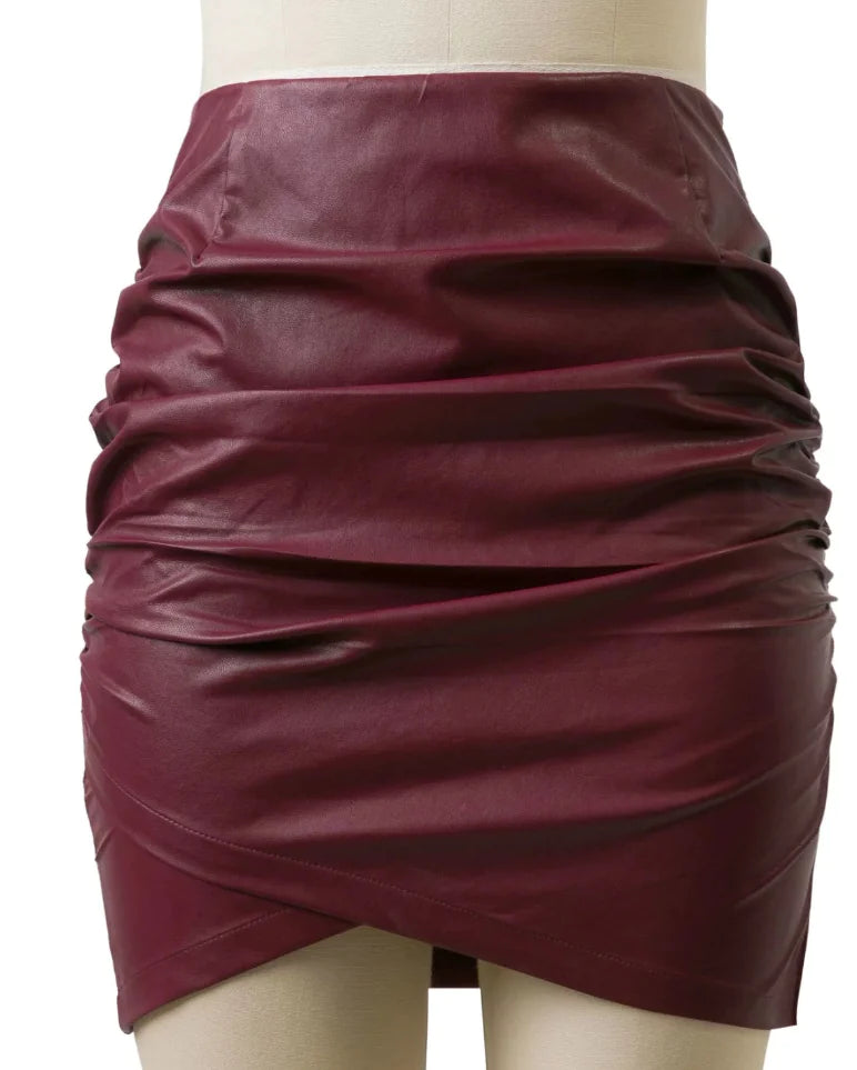 Bodycon Leather Pencil Skirt