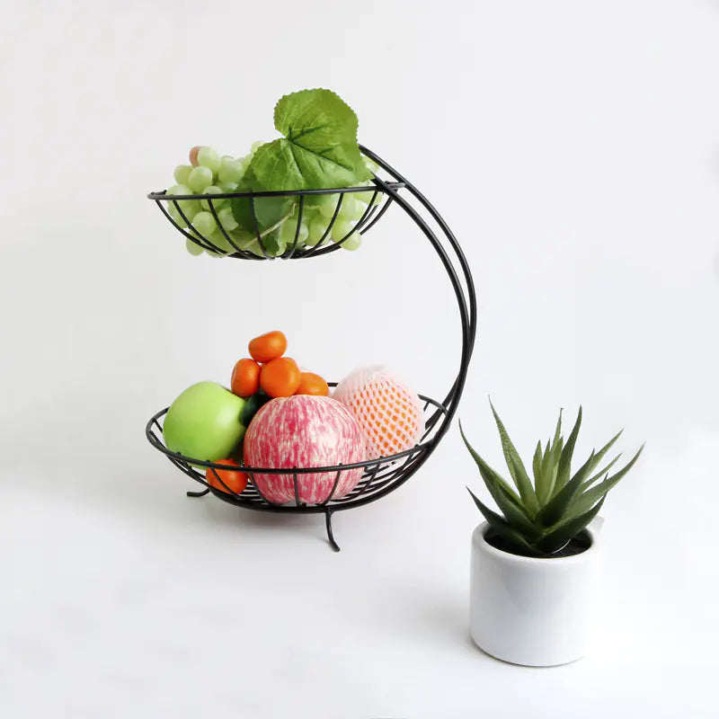 Metal Fruit Bowl - Creative Iron Art Design for Home