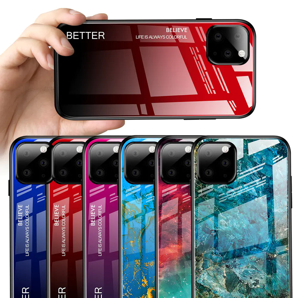Chic Gradient Glass iPhone Case
