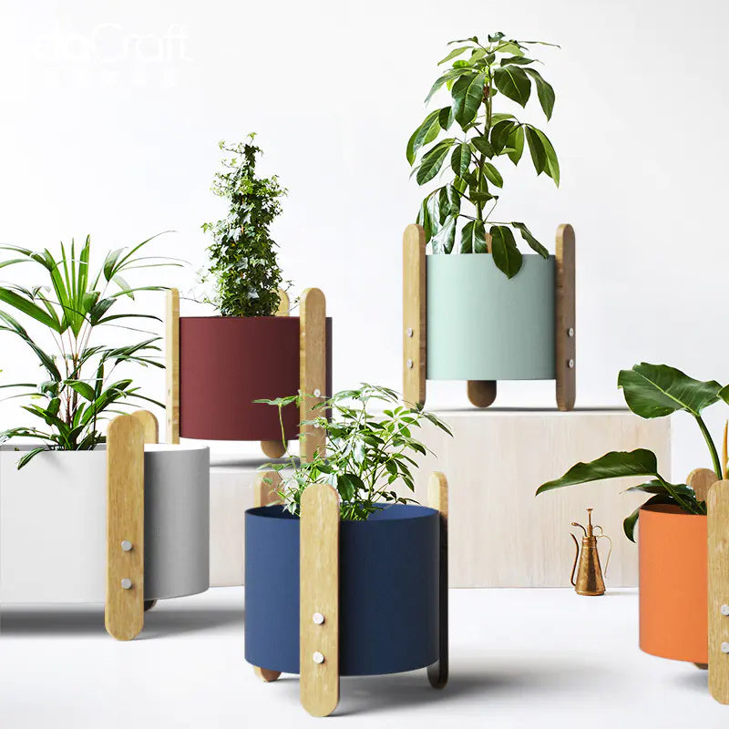 Modern Nordic Iron Plant Holder
