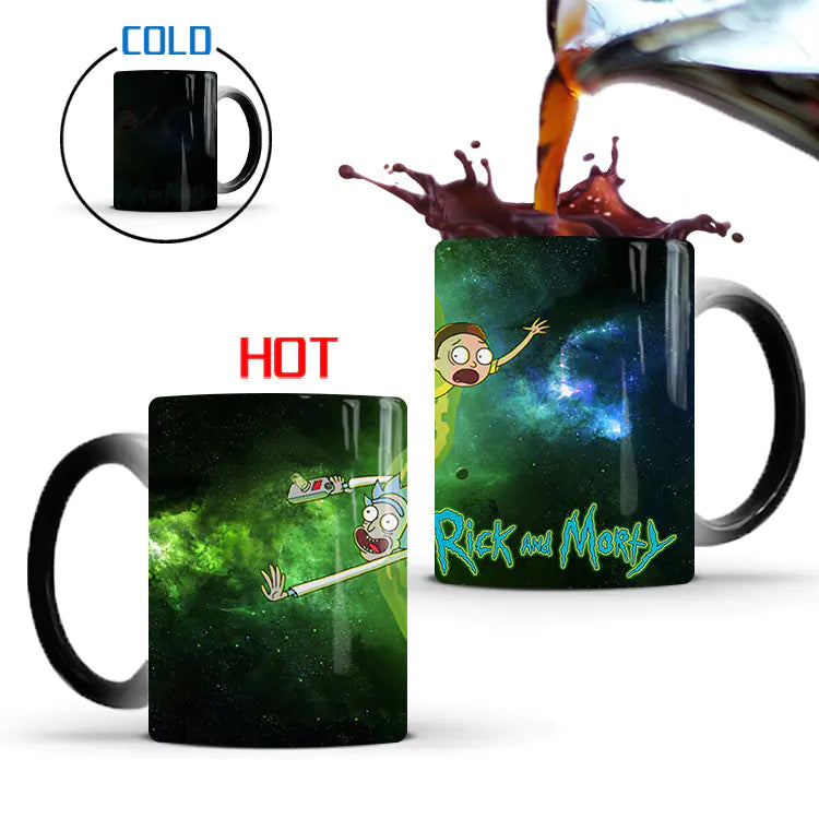 Rick and Morty Color Changing Ceramic Mug (Magic Gift)