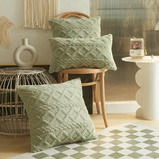 Modern Jacquard Throw Pillow Cover (Multi-Size)