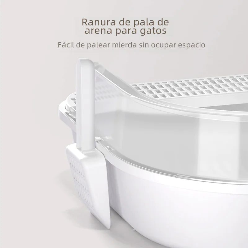 Spacious Semi-Enclosed Cat Litter Haven