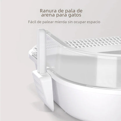 Spacious Semi-Enclosed Cat Litter Haven