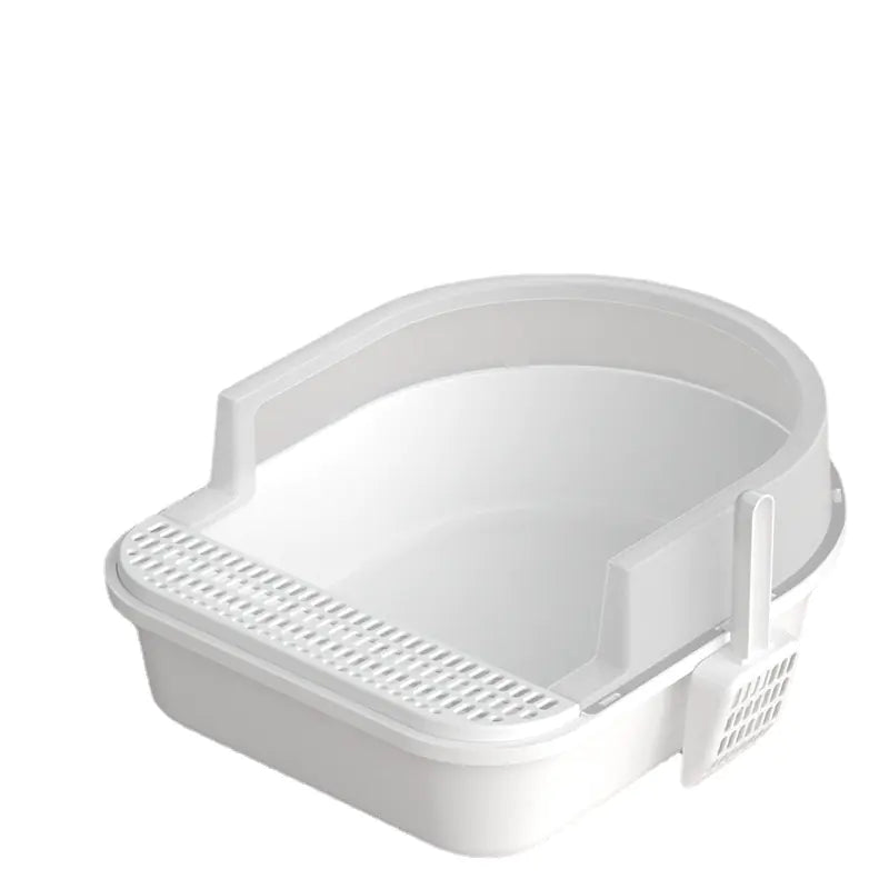Spacious Semi-Enclosed Cat Litter Haven