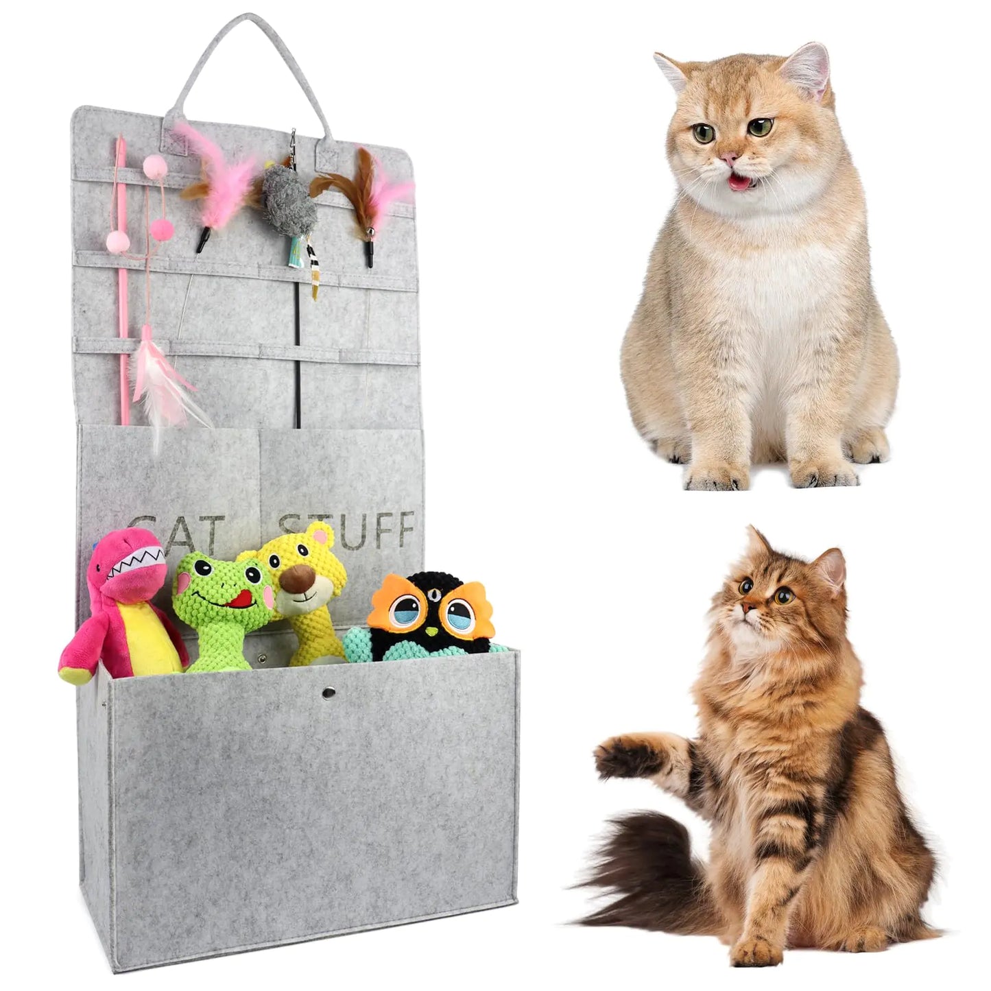 Kitty WandNest: Durable Hanging Storage with Handle