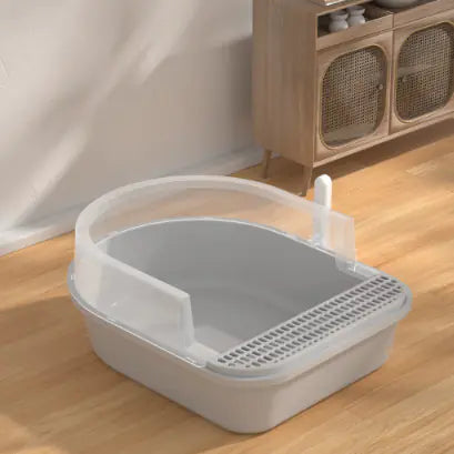Spacious Semi-Enclosed Cat Litter Haven