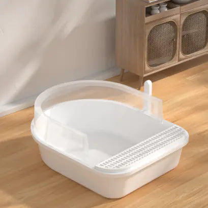 Spacious Semi-Enclosed Cat Litter Haven