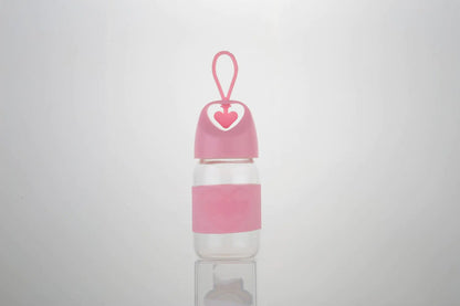 Heart-Shaped Glass Water Cup
