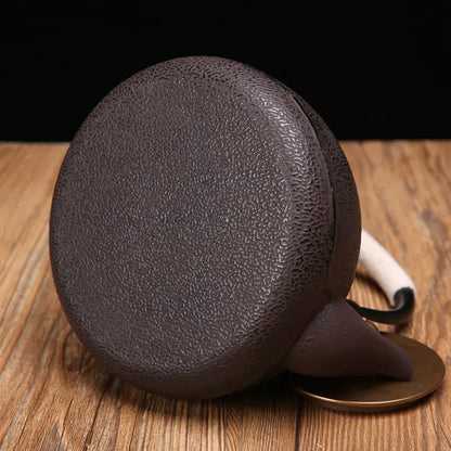 Handcrafted Round Iron Teapot