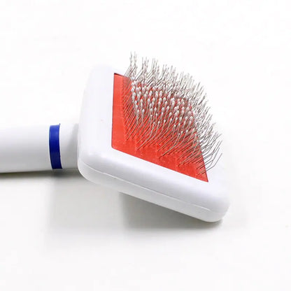 White Detangling Pet Comb with Safety Head