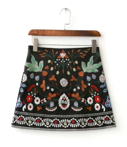 Handmade Embroidered Mini Skirt (Half Skirt)