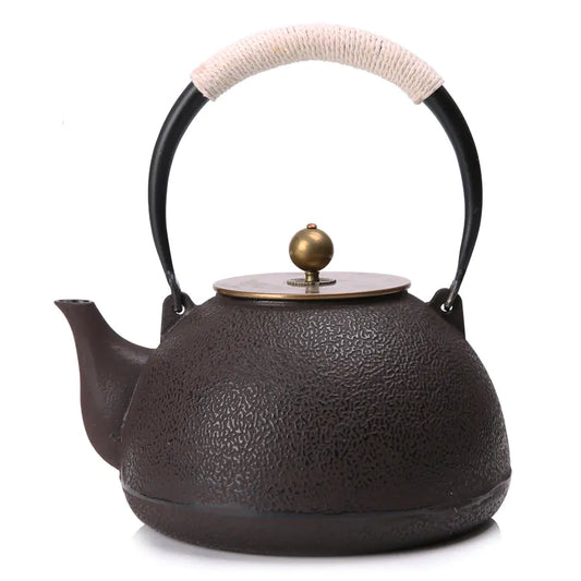 Handcrafted Round Iron Teapot