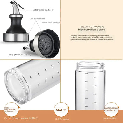Elegant Glass Oil Dispenser