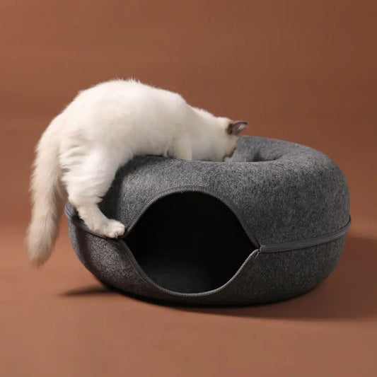 Stylish Felt Cat Resting Tunnel