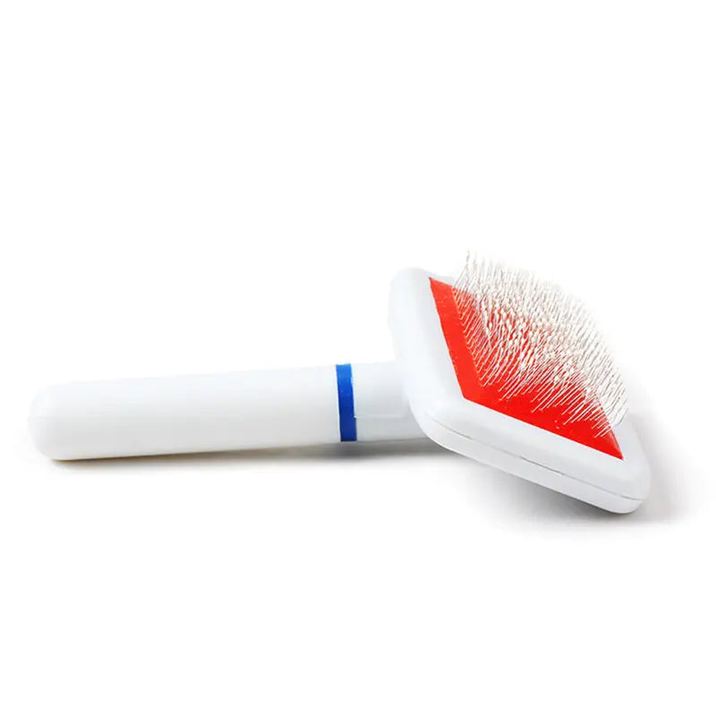 White Detangling Pet Comb with Safety Head