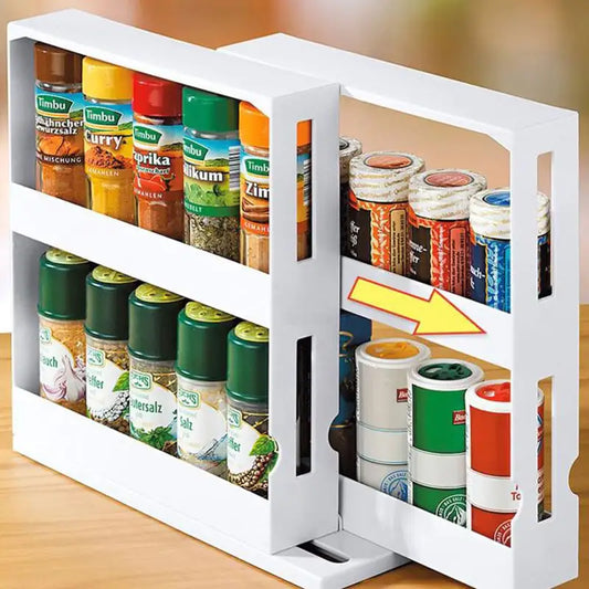 Elegant Rotating Spice Rack