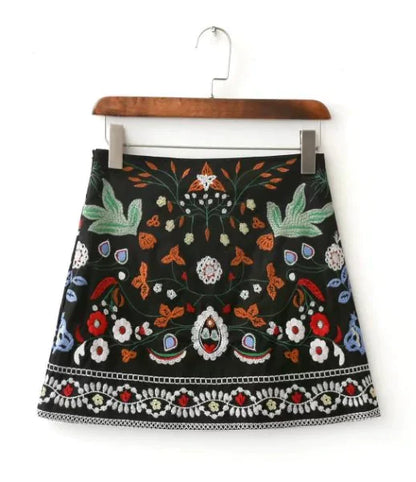 Handmade Embroidered Mini Skirt (Half Skirt)