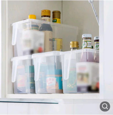 Transparent Non-Toxic Refrigerator Storage Box with Handle