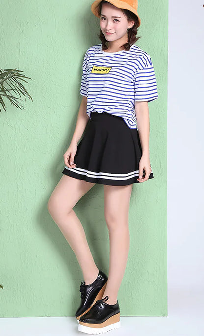 Pleated Midi Skirt, A-Line Skirt, and Half Skirt