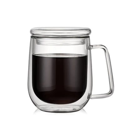 High Borosilicate Double-Wall Glass Cup