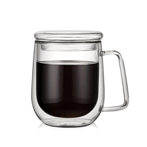 High Borosilicate Double-Wall Glass Cup
