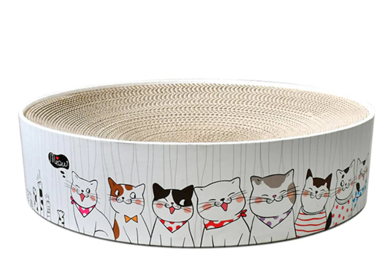 Purrfect Round Cat Scratcher Bed