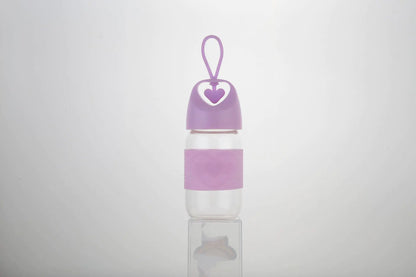 Heart-Shaped Glass Water Cup