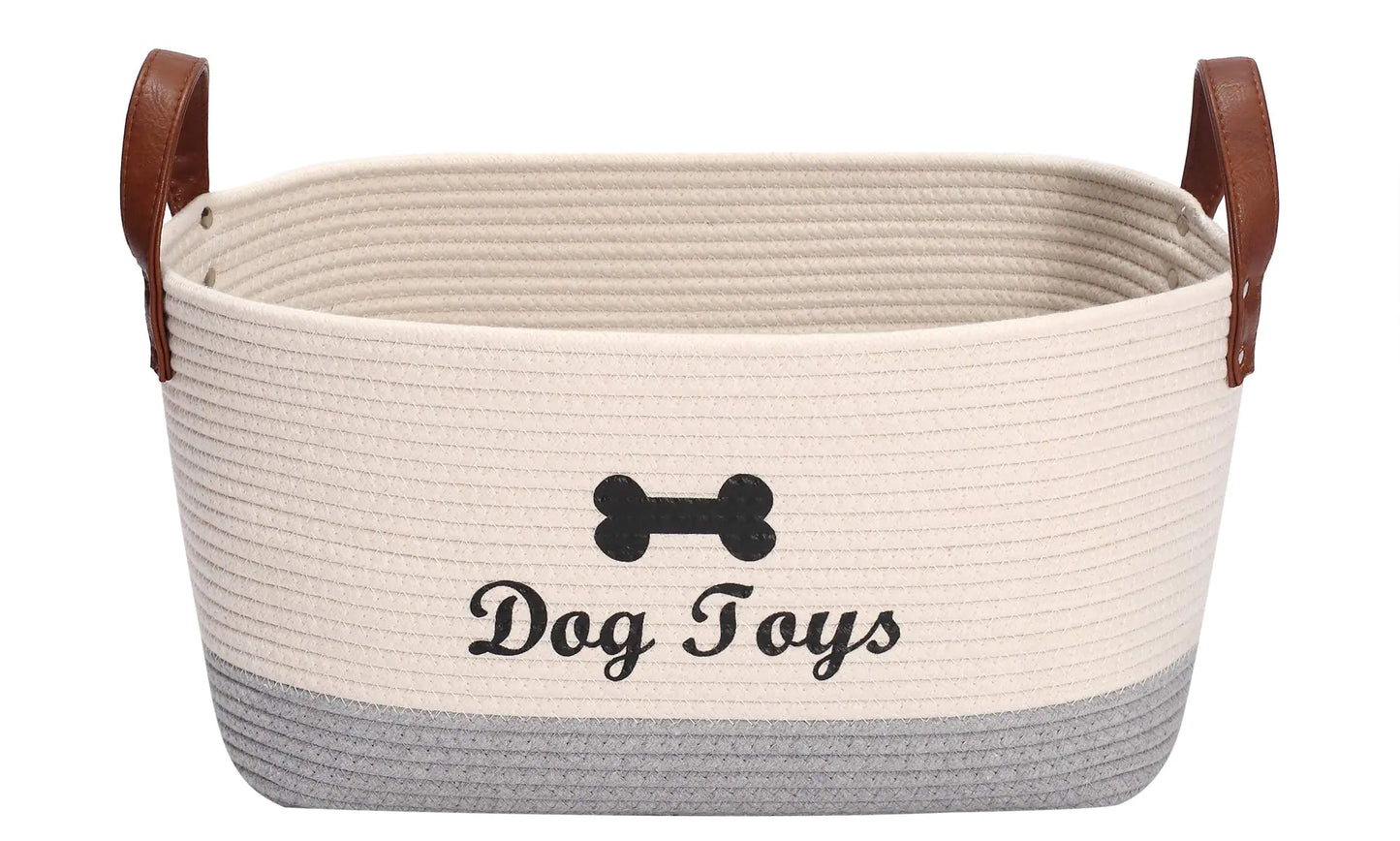 Pet Toys Cotton Storage Basket