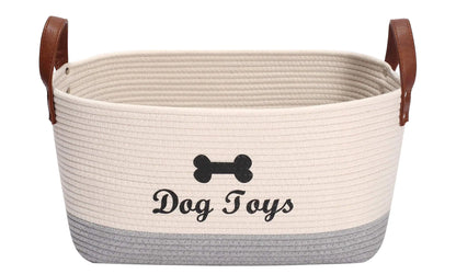 Pet Toys Cotton Storage Basket