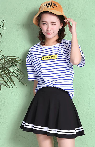 Pleated Midi Skirt, A-Line Skirt, and Half Skirt