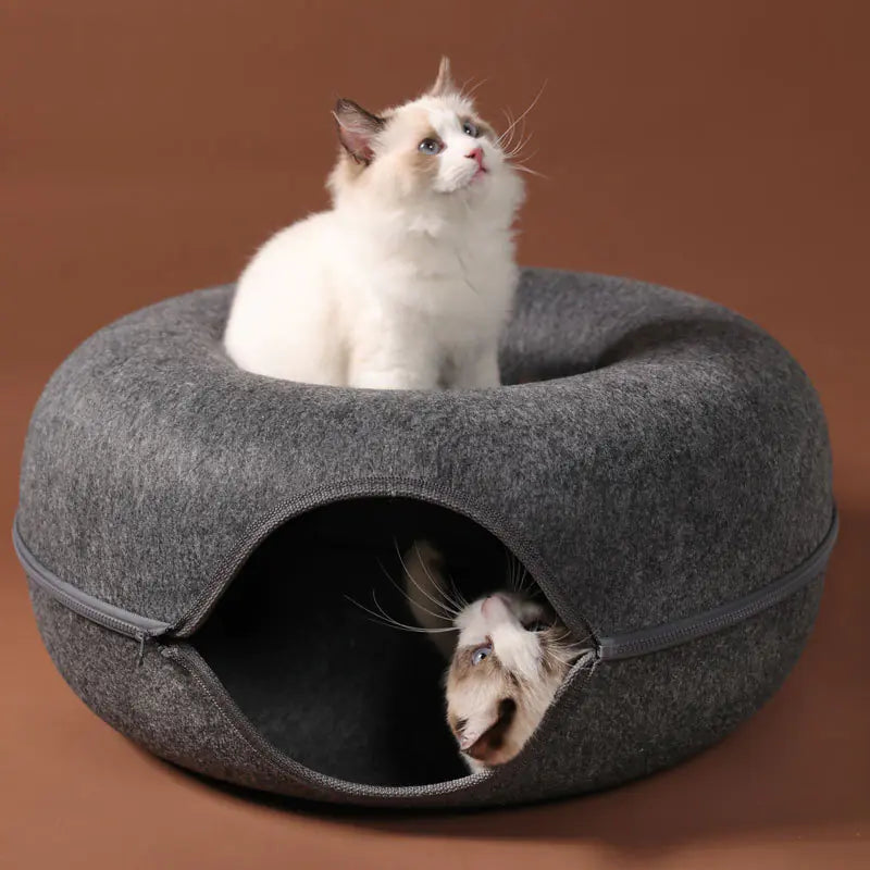 Stylish Felt Cat Resting Tunnel