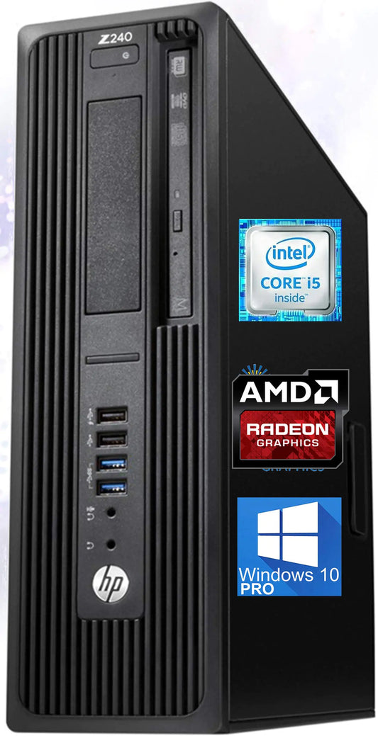 HP Z240 SFF Workstation - i5-6500, 16GB, 1TB SSD, Radeon HD 1GB, Win10 Pro (Renewed)