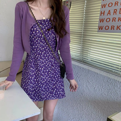 Spring Women's Floral Mini Dress