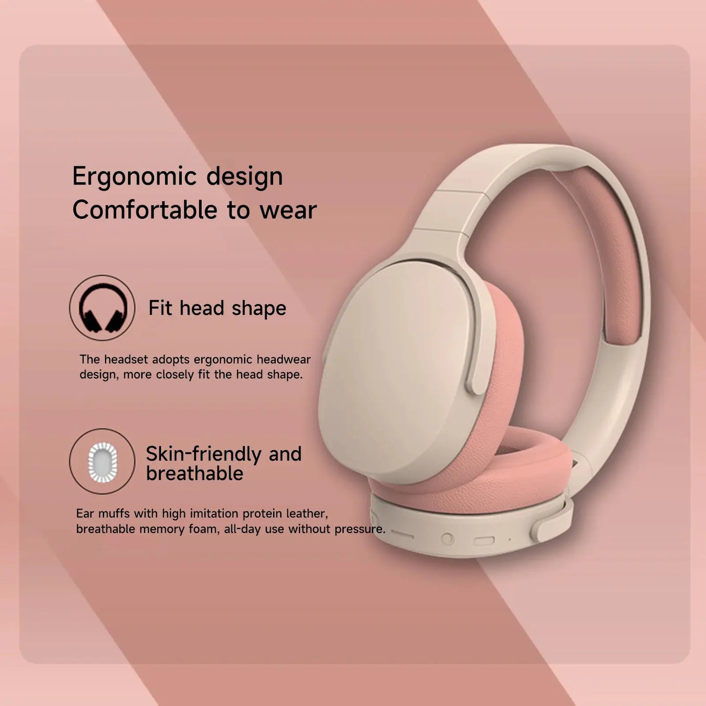 Compact Bluetooth 5.1 Noise-Canceling Headsets