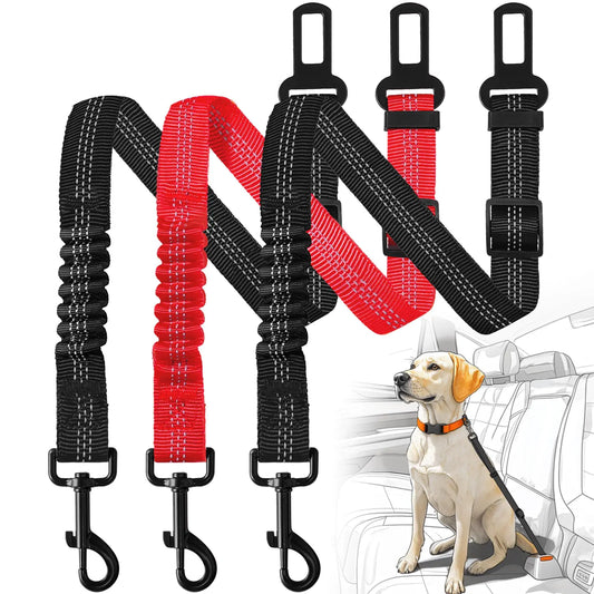 Car Safe Dog Seat Belt 3-Pack