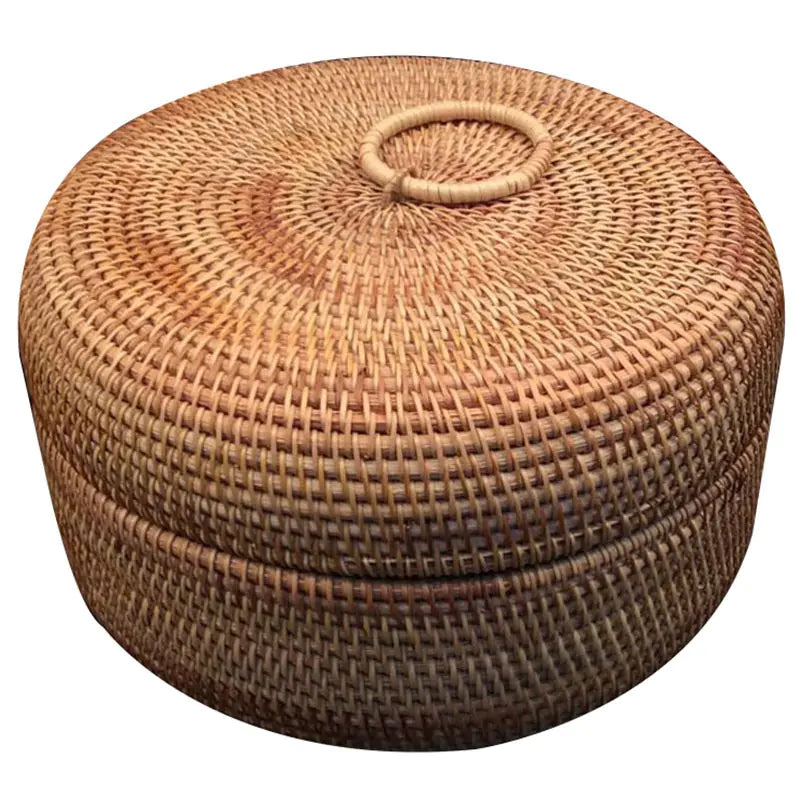 Autumn Rattan Woven Storage Basket for Fruits and Snacks