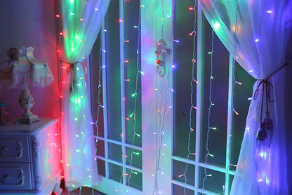 Christmas LED Curtain Lights, 3x3m Decorative Lights