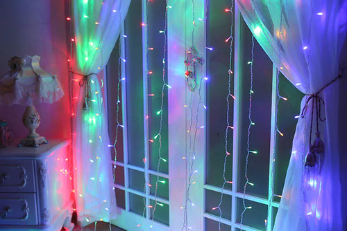Christmas LED Curtain Lights, 3x3m Decorative Lights