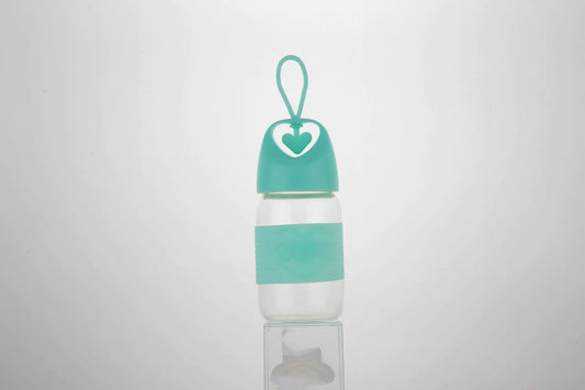 Heart-Shaped Glass Water Cup