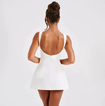 Backless Slim Fit Mini Dress