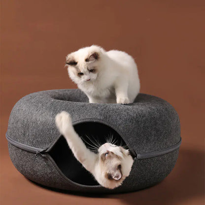 Stylish Felt Cat Resting Tunnel