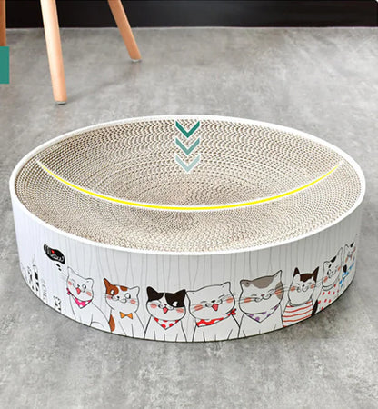 Purrfect Round Cat Scratcher Bed